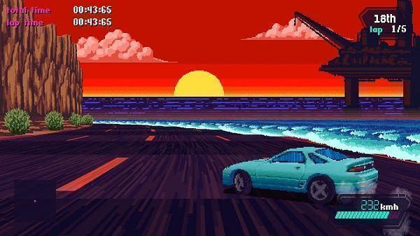 El Arcade de Carreras Retro Slipstream Llega a Consolas el 7 de Abril